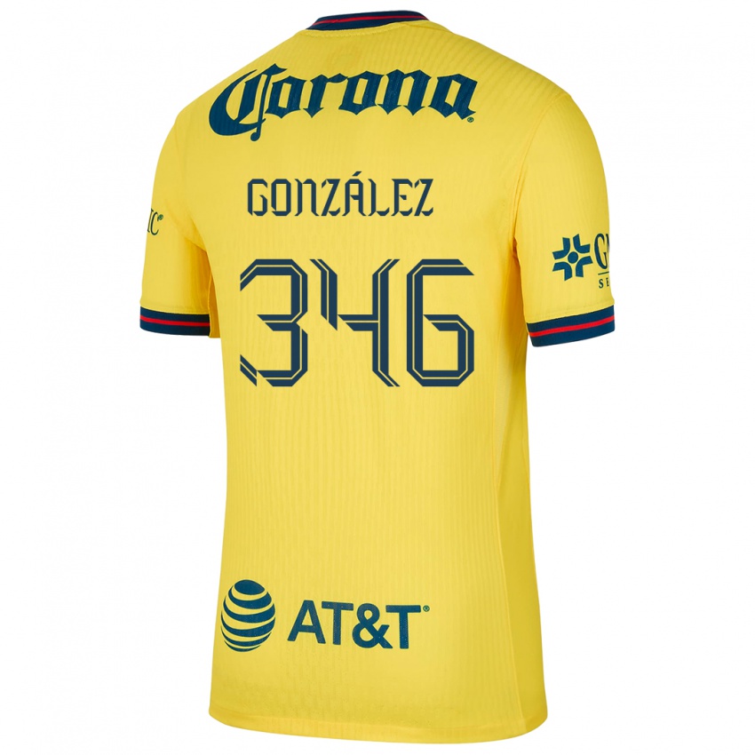 Børn Ricardo González #346 Gul Blå Hjemmebane Spillertrøjer 2024/25 Trøje T-Shirt