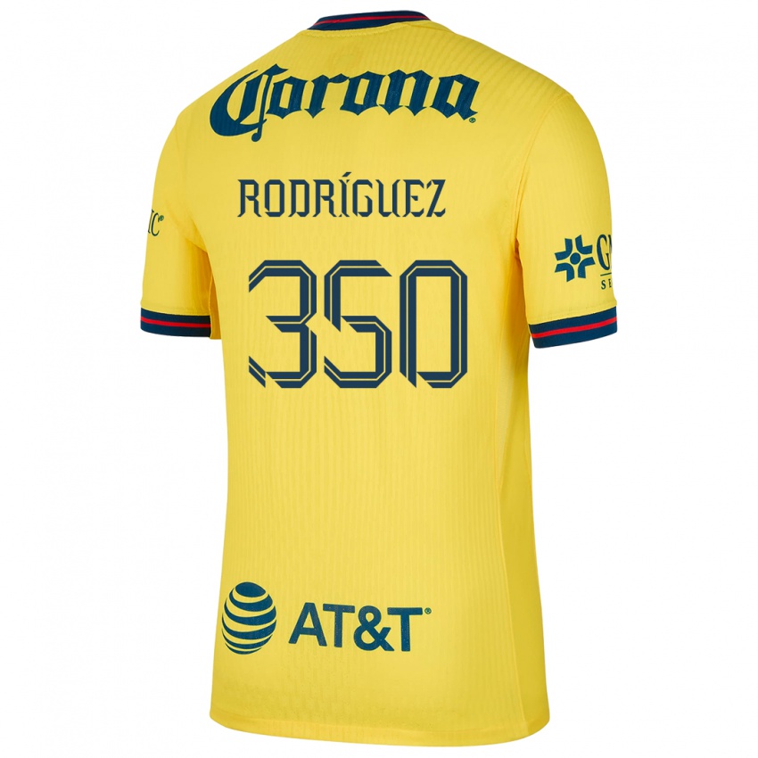 Børn Ángel Rodríguez #350 Gul Blå Hjemmebane Spillertrøjer 2024/25 Trøje T-Shirt