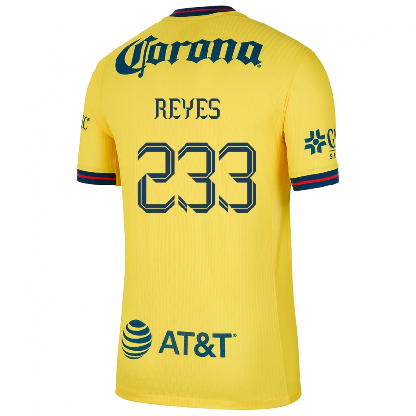 Børn Andrés Reyes #233 Gul Blå Hjemmebane Spillertrøjer 2024/25 Trøje T-Shirt