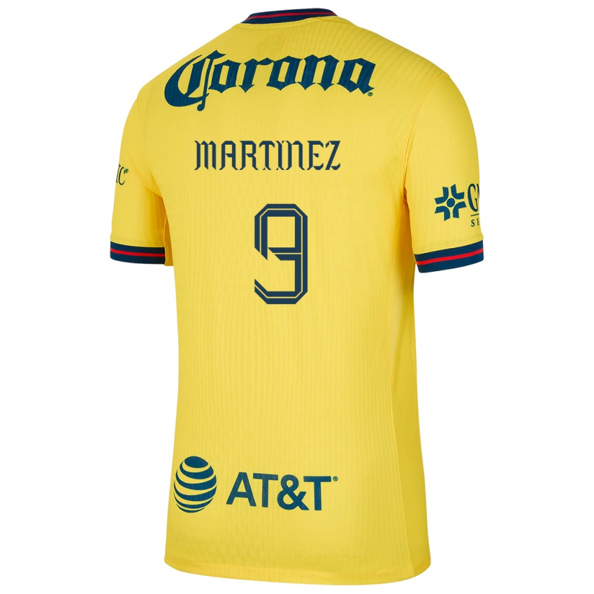 Børn Katty Martinez #9 Gul Blå Hjemmebane Spillertrøjer 2024/25 Trøje T-Shirt