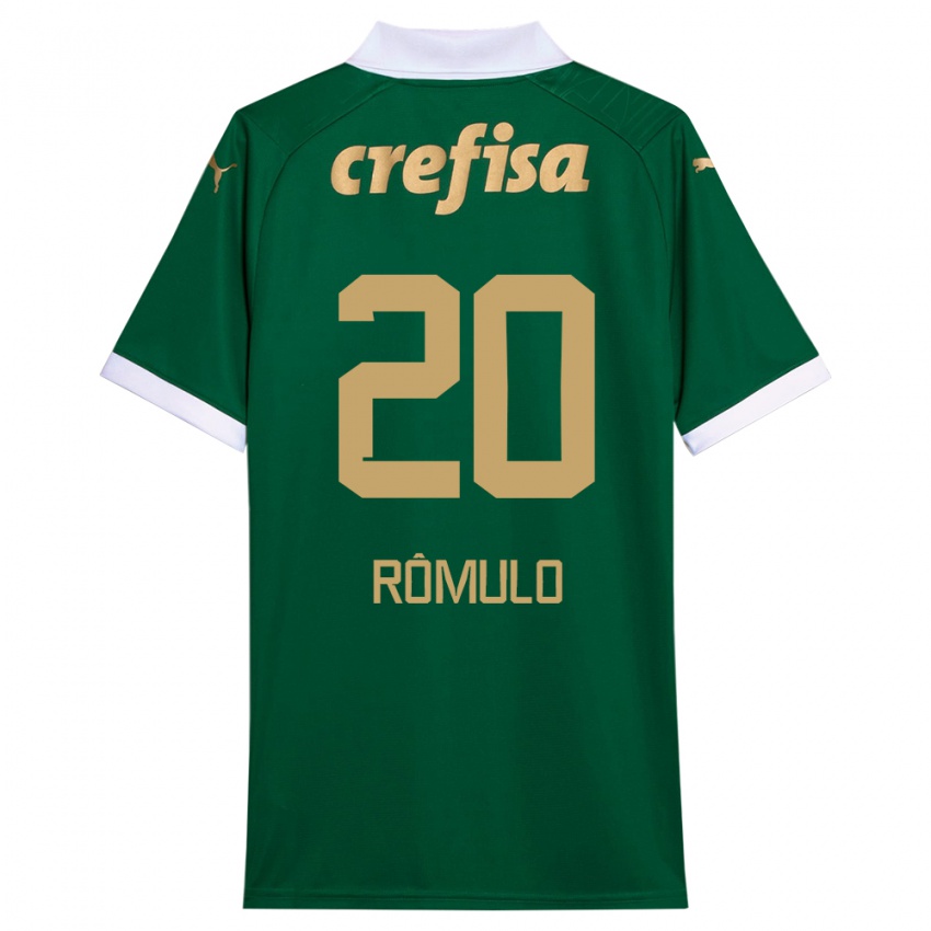 Børn Rômulo #20 Grøn Hvid Hjemmebane Spillertrøjer 2024/25 Trøje T-Shirt