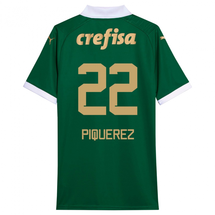 Børn Joaquin Piquerez #22 Grøn Hvid Hjemmebane Spillertrøjer 2024/25 Trøje T-Shirt