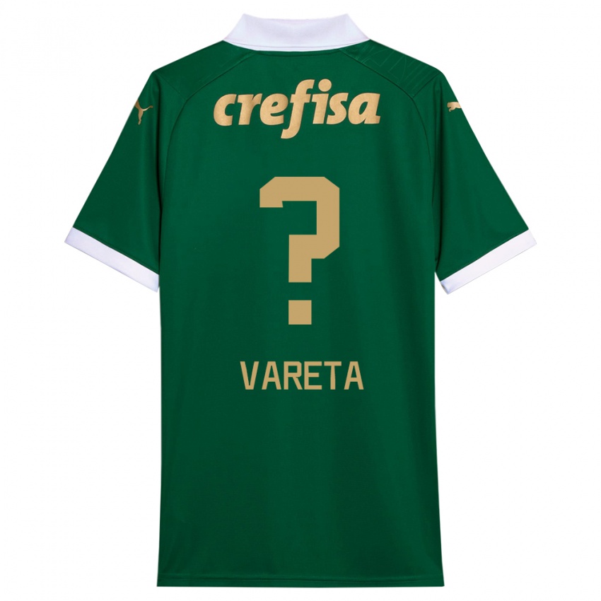 Børn Gabriel Vareta #0 Grøn Hvid Hjemmebane Spillertrøjer 2024/25 Trøje T-Shirt