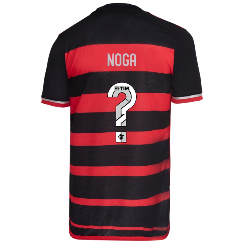 Børn Gabriel Noga #0 Rød Sort Hjemmebane Spillertrøjer 2024/25 Trøje T-Shirt