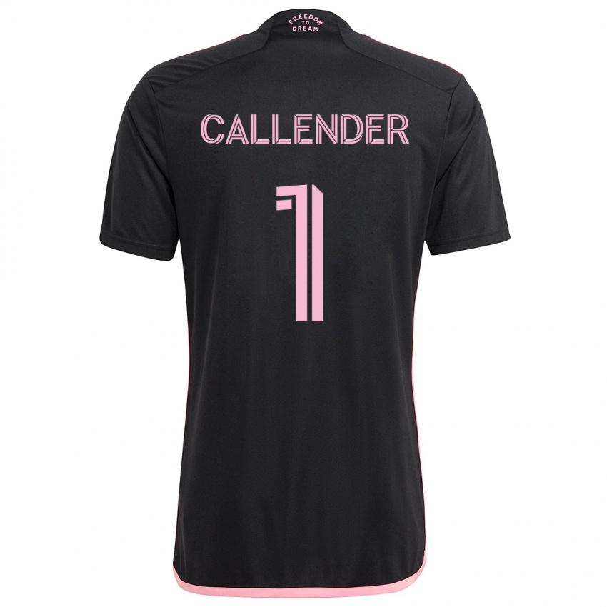 Børn Drake Callender #1 Sort Udebane Spillertrøjer 2024/25 Trøje T-Shirt