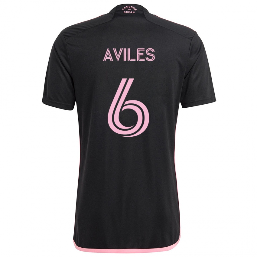 Børn Tomás Avilés #6 Sort Udebane Spillertrøjer 2024/25 Trøje T-Shirt