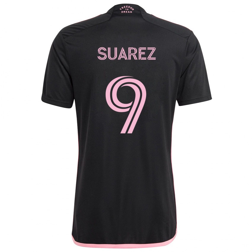 Børn Luis Suárez #9 Sort Udebane Spillertrøjer 2024/25 Trøje T-Shirt