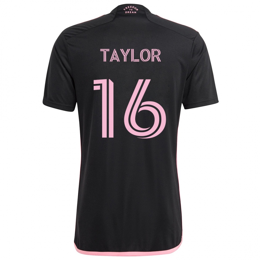 Børn Robert Taylor #16 Sort Udebane Spillertrøjer 2024/25 Trøje T-Shirt