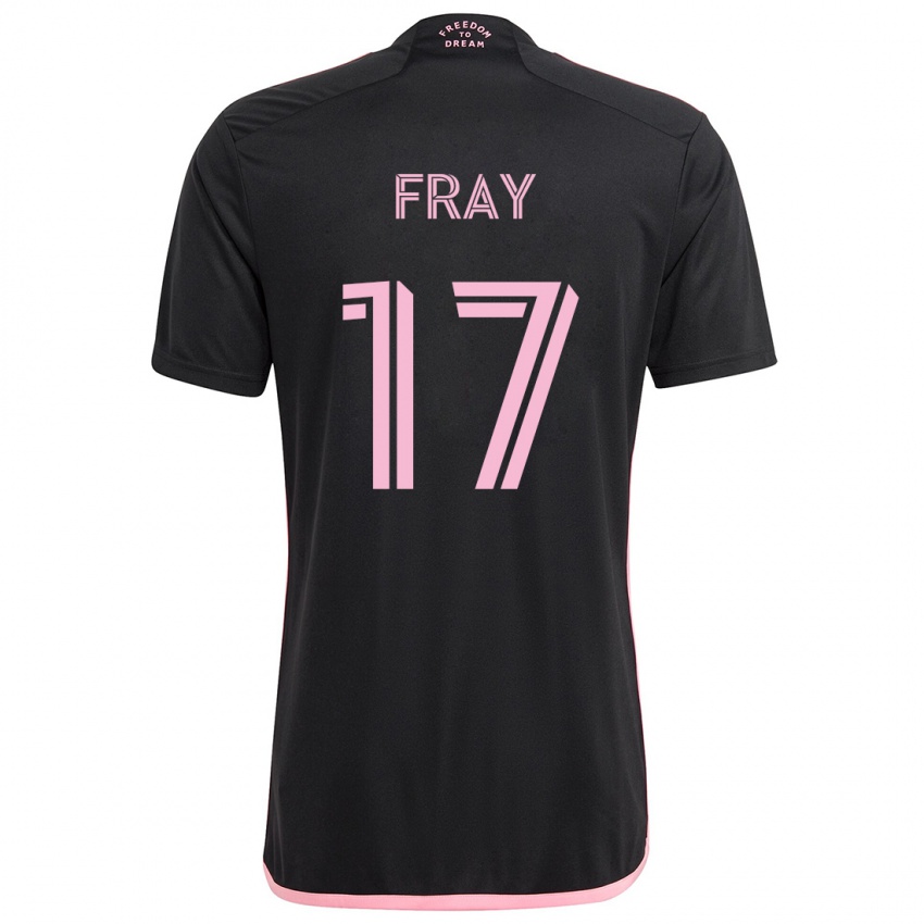 Børn Ian Fray #17 Sort Udebane Spillertrøjer 2024/25 Trøje T-Shirt