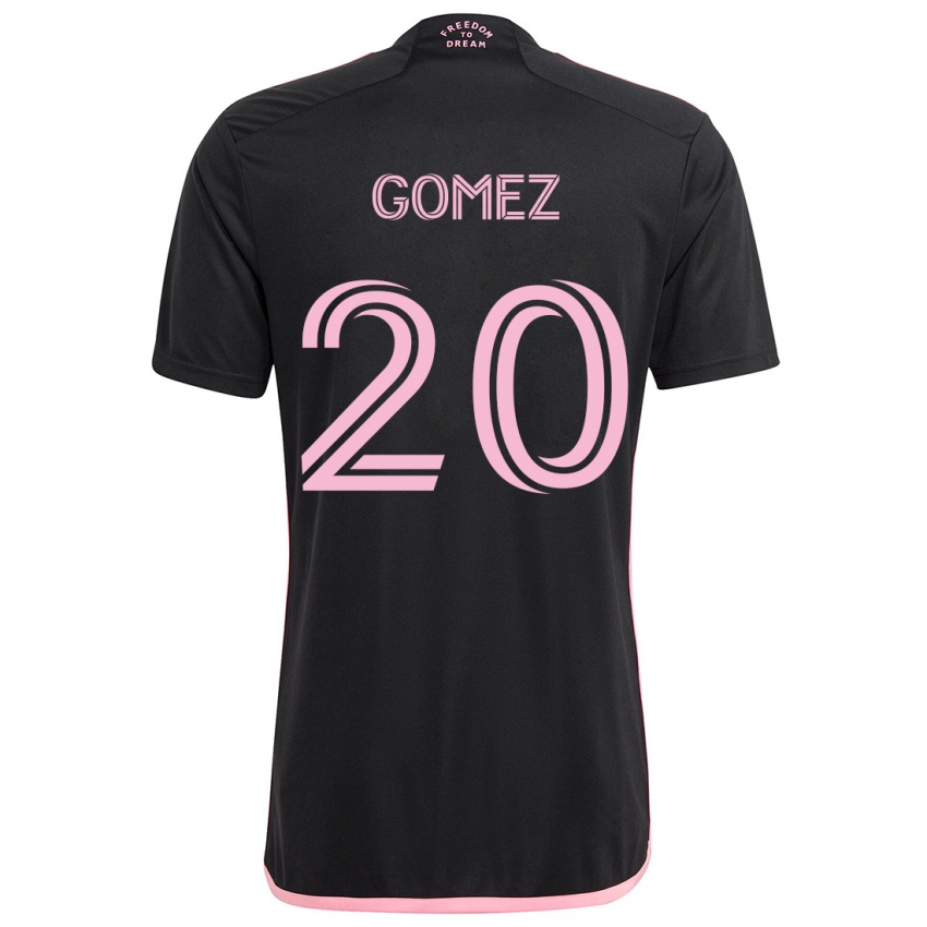 Børn Diego Gómez #20 Sort Udebane Spillertrøjer 2024/25 Trøje T-Shirt