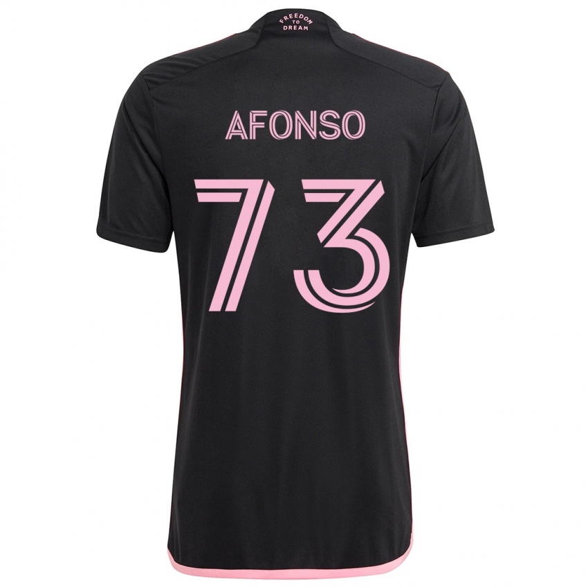 Børn Leo Afonso #73 Sort Udebane Spillertrøjer 2024/25 Trøje T-Shirt