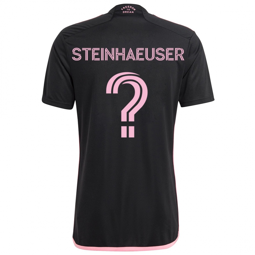 Børn Marcus Steinhaeuser #0 Sort Udebane Spillertrøjer 2024/25 Trøje T-Shirt