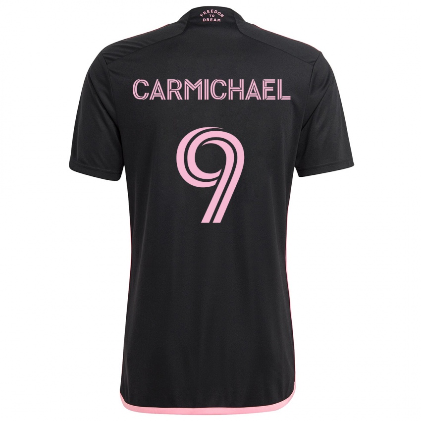 Børn Ryan Carmichael #9 Sort Udebane Spillertrøjer 2024/25 Trøje T-Shirt