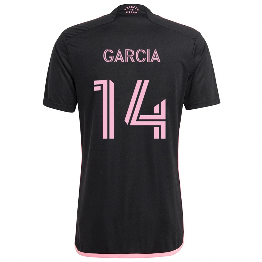 Børn Santiago Garcia #14 Sort Udebane Spillertrøjer 2024/25 Trøje T-Shirt