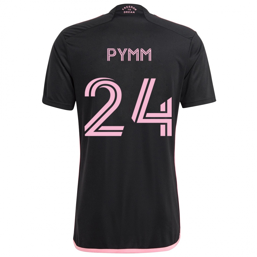 Børn Jack Pymm #24 Sort Udebane Spillertrøjer 2024/25 Trøje T-Shirt