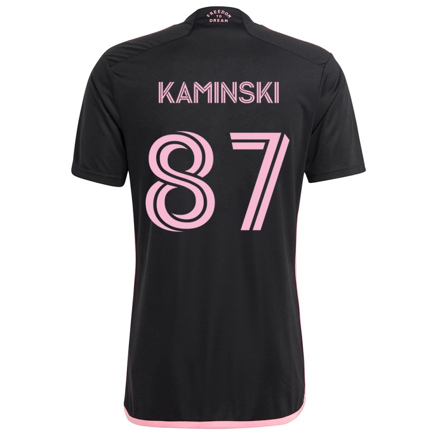 Børn Brett Kaminski #87 Sort Udebane Spillertrøjer 2024/25 Trøje T-Shirt