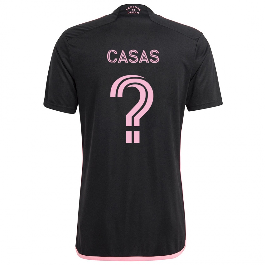 Børn André Casas #0 Sort Udebane Spillertrøjer 2024/25 Trøje T-Shirt