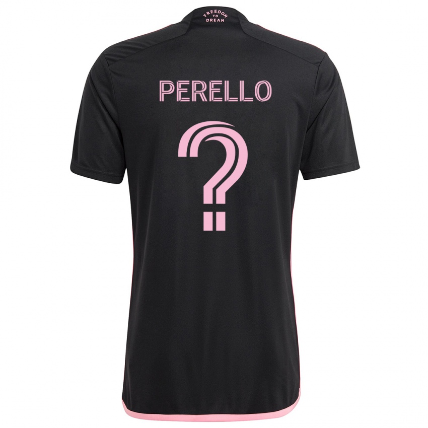 Børn Sergio Perello #0 Sort Udebane Spillertrøjer 2024/25 Trøje T-Shirt