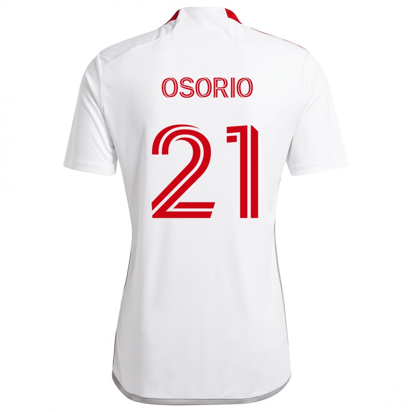 Børn Jonathan Osorio #21 Hvid Rød Udebane Spillertrøjer 2024/25 Trøje T-Shirt