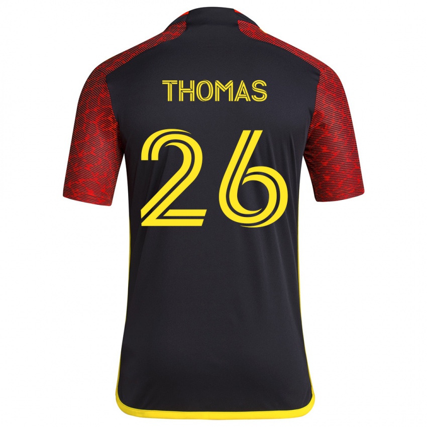 Børn Andrew Thomas #26 Rød Sort Udebane Spillertrøjer 2024/25 Trøje T-Shirt