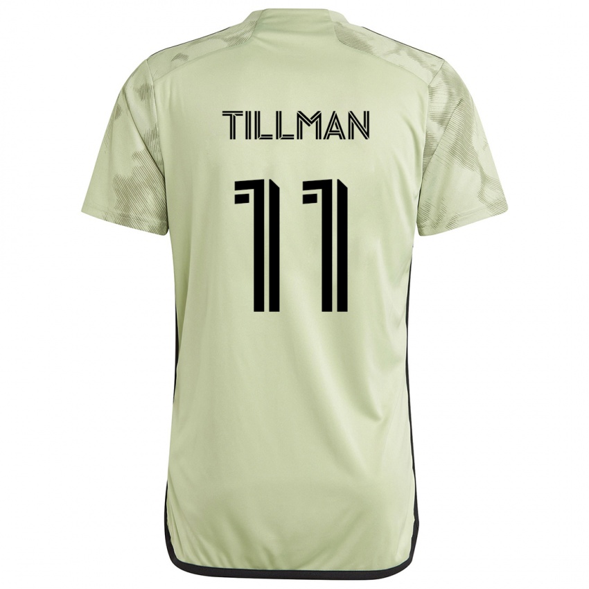 Børn Timothy Tillman #11 Lysegrøn Udebane Spillertrøjer 2024/25 Trøje T-Shirt