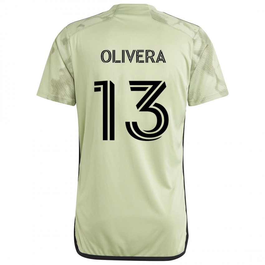 Børn Cristian Olivera #13 Lysegrøn Udebane Spillertrøjer 2024/25 Trøje T-Shirt