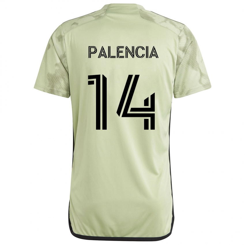 Børn Sergi Palencia #14 Lysegrøn Udebane Spillertrøjer 2024/25 Trøje T-Shirt