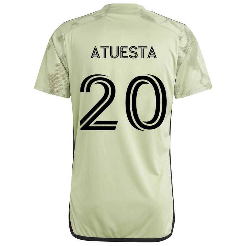 Børn Eduard Atuesta #20 Lysegrøn Udebane Spillertrøjer 2024/25 Trøje T-Shirt