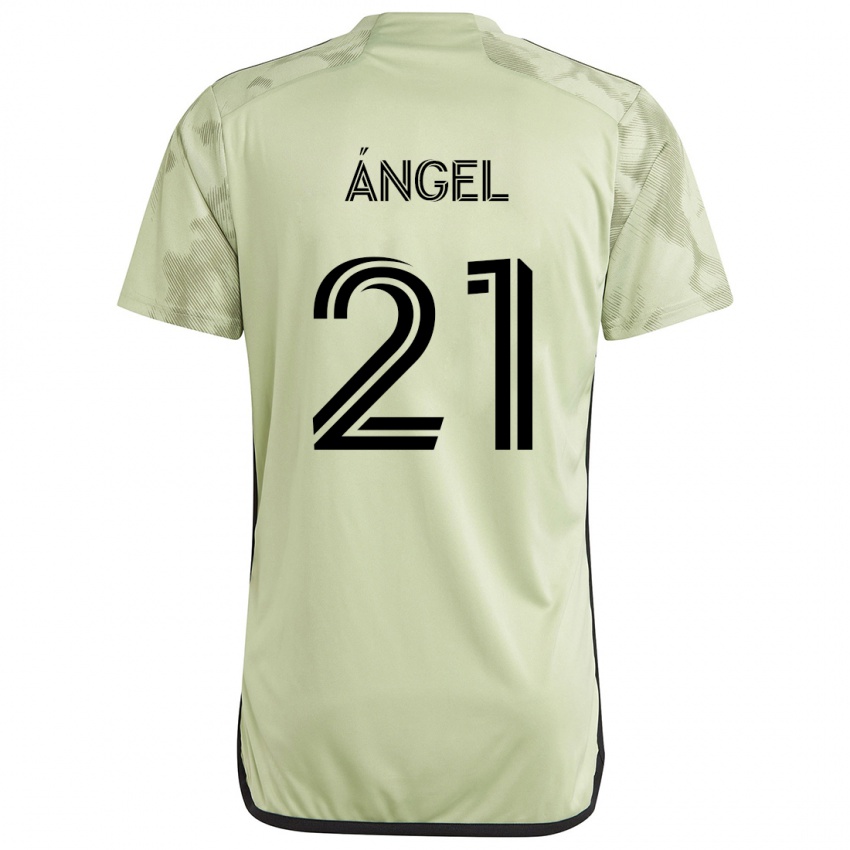 Børn Tomás Ángel #21 Lysegrøn Udebane Spillertrøjer 2024/25 Trøje T-Shirt