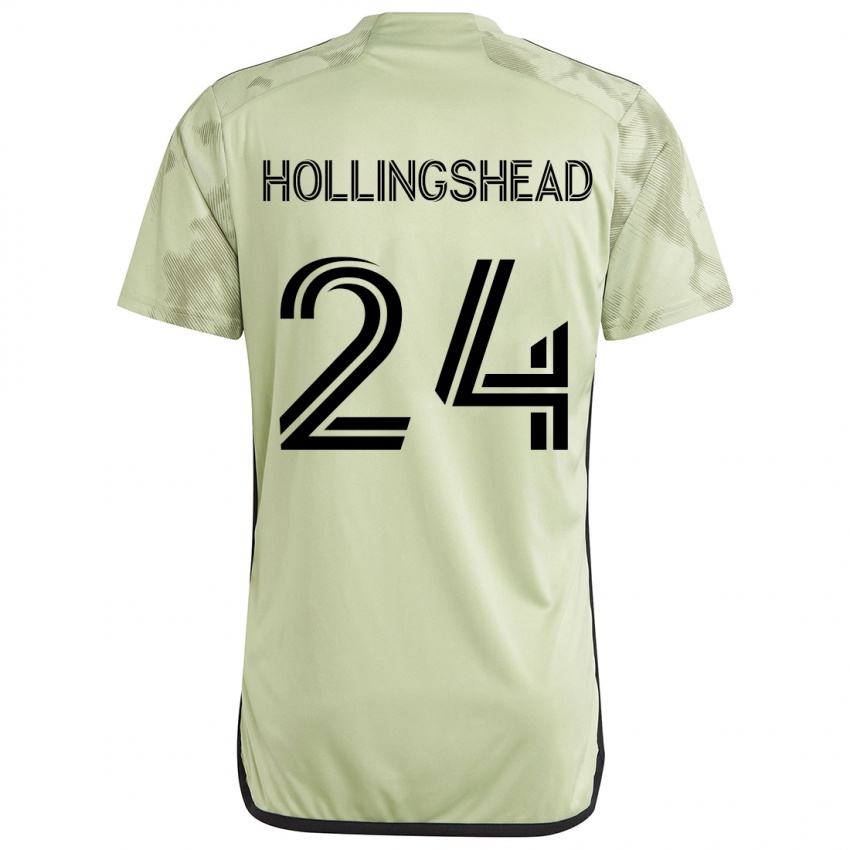 Børn Ryan Hollingshead #24 Lysegrøn Udebane Spillertrøjer 2024/25 Trøje T-Shirt