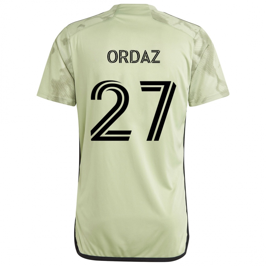 Børn Nathan Ordaz #27 Lysegrøn Udebane Spillertrøjer 2024/25 Trøje T-Shirt