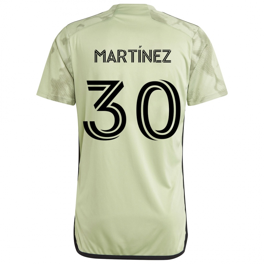 Børn David Martínez #30 Lysegrøn Udebane Spillertrøjer 2024/25 Trøje T-Shirt