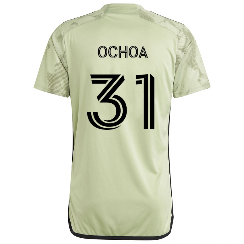 Børn David Ochoa #31 Lysegrøn Udebane Spillertrøjer 2024/25 Trøje T-Shirt