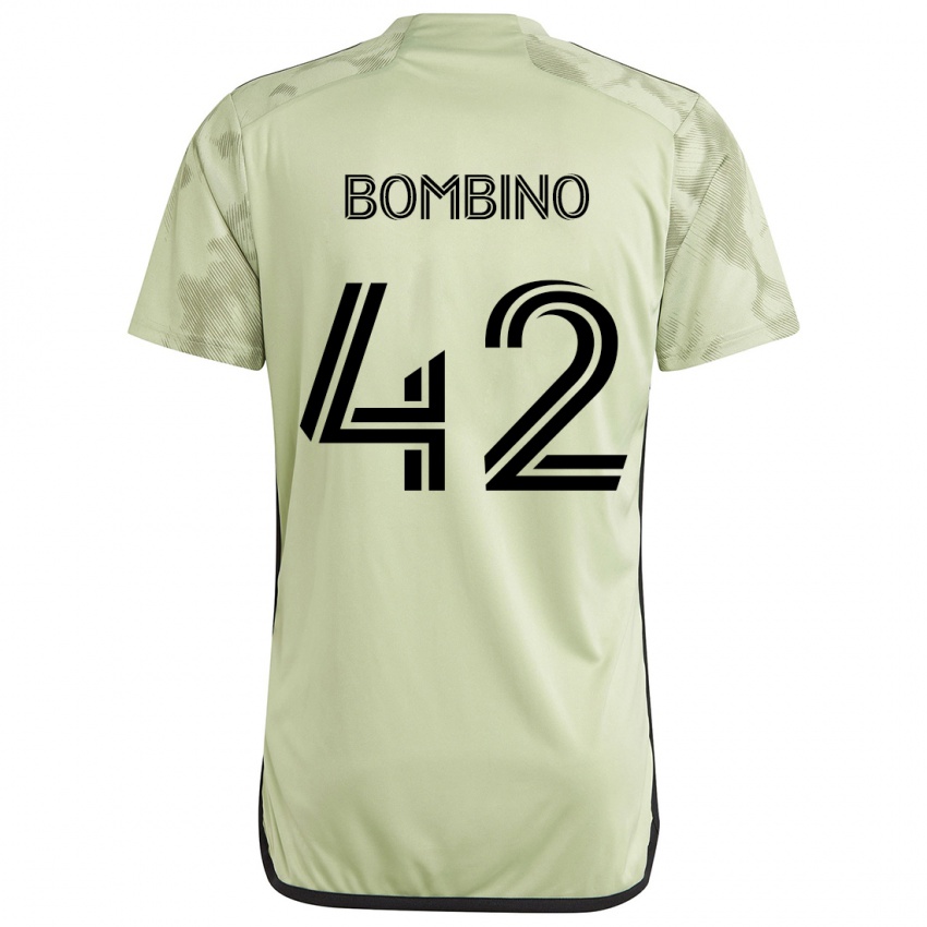 Børn Luca Bombino #42 Lysegrøn Udebane Spillertrøjer 2024/25 Trøje T-Shirt