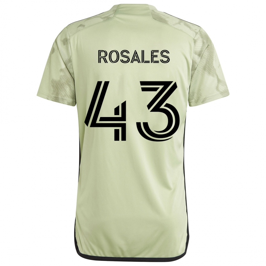 Børn Diego Rosales #43 Lysegrøn Udebane Spillertrøjer 2024/25 Trøje T-Shirt