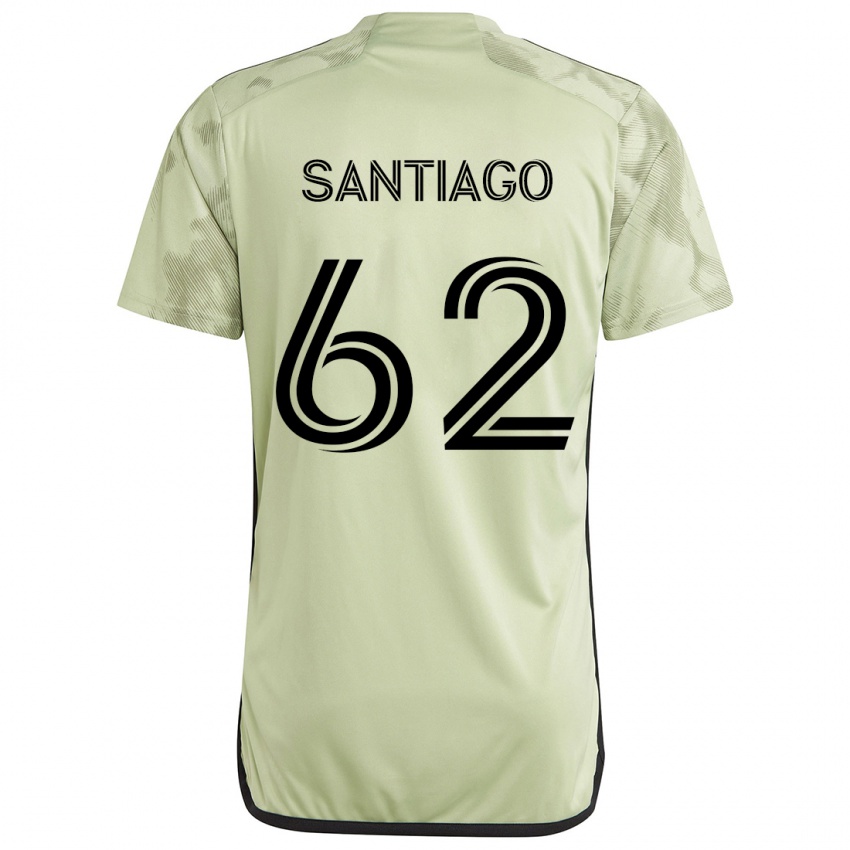 Børn Joshua Santiago #62 Lysegrøn Udebane Spillertrøjer 2024/25 Trøje T-Shirt