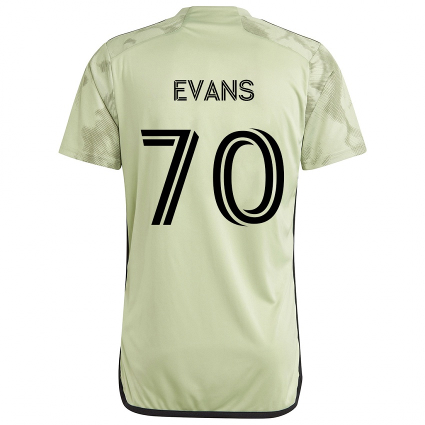 Børn Matthew Evans #70 Lysegrøn Udebane Spillertrøjer 2024/25 Trøje T-Shirt