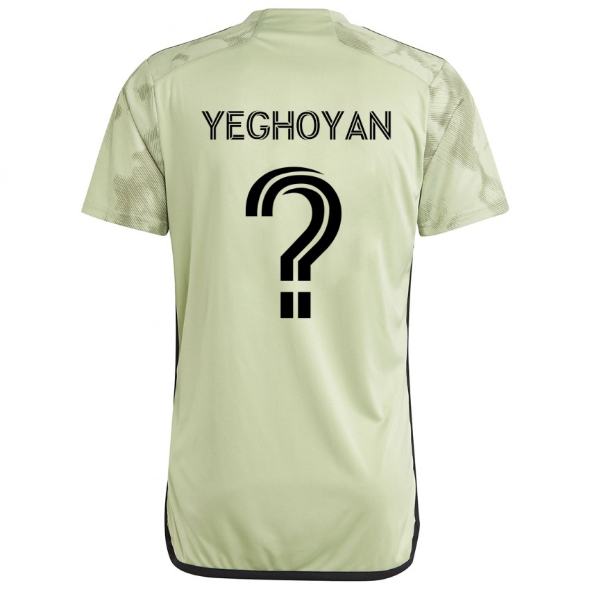 Børn David Yeghoyan #0 Lysegrøn Udebane Spillertrøjer 2024/25 Trøje T-Shirt