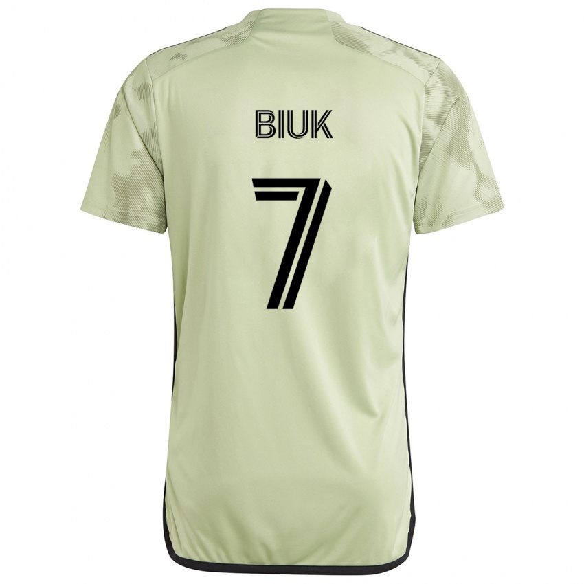 Børn Stipe Biuk #7 Lysegrøn Udebane Spillertrøjer 2024/25 Trøje T-Shirt