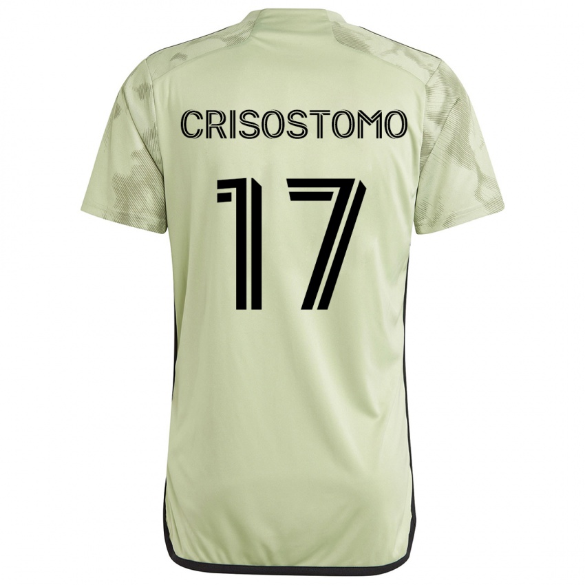 Børn Danny Crisostomo #17 Lysegrøn Udebane Spillertrøjer 2024/25 Trøje T-Shirt