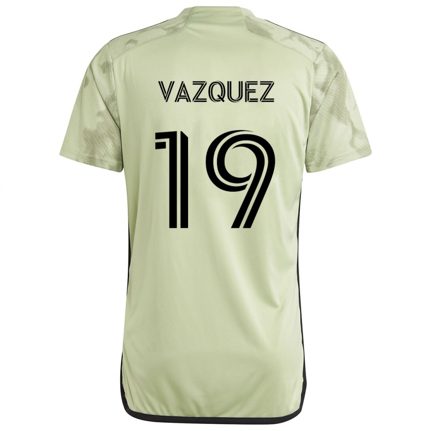 Børn Favian Vazquez #19 Lysegrøn Udebane Spillertrøjer 2024/25 Trøje T-Shirt