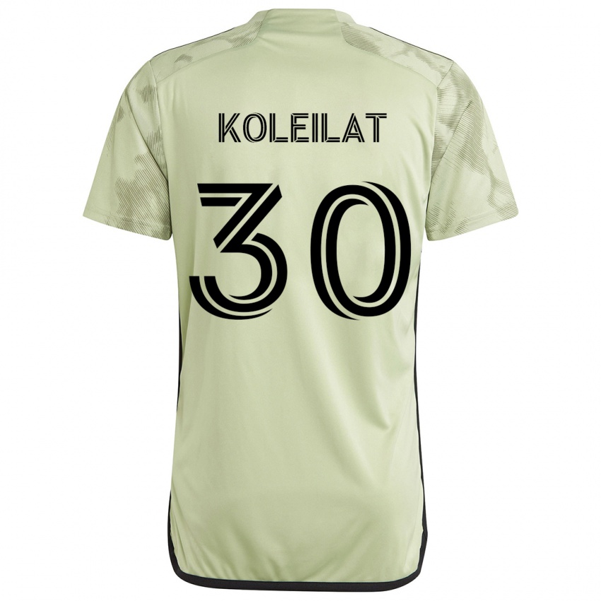 Børn Jassem Koleilat #30 Lysegrøn Udebane Spillertrøjer 2024/25 Trøje T-Shirt