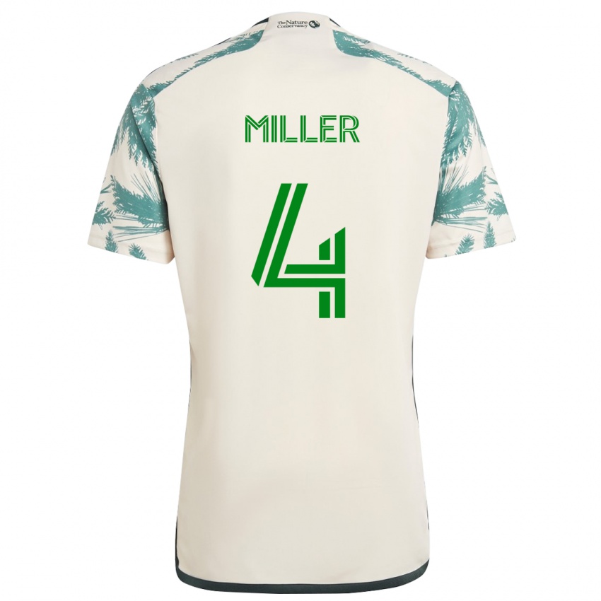 Børn Kamal Miller #4 Beige Brun Udebane Spillertrøjer 2024/25 Trøje T-Shirt