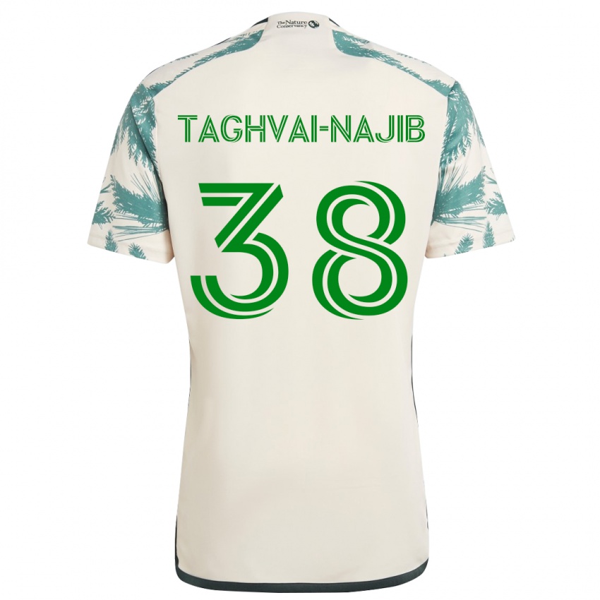 Børn Braxton Taghvai-Najib #38 Beige Brun Udebane Spillertrøjer 2024/25 Trøje T-Shirt