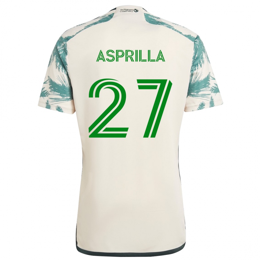 Børn Dairon Asprilla #27 Beige Brun Udebane Spillertrøjer 2024/25 Trøje T-Shirt