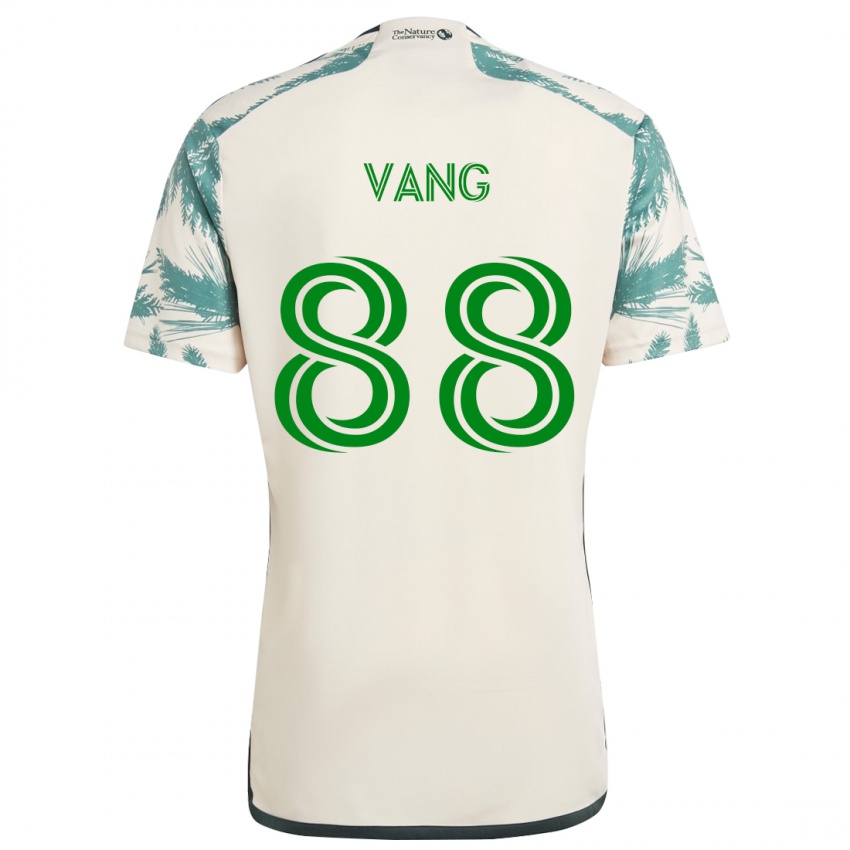 Børn Michael Vang #88 Beige Brun Udebane Spillertrøjer 2024/25 Trøje T-Shirt