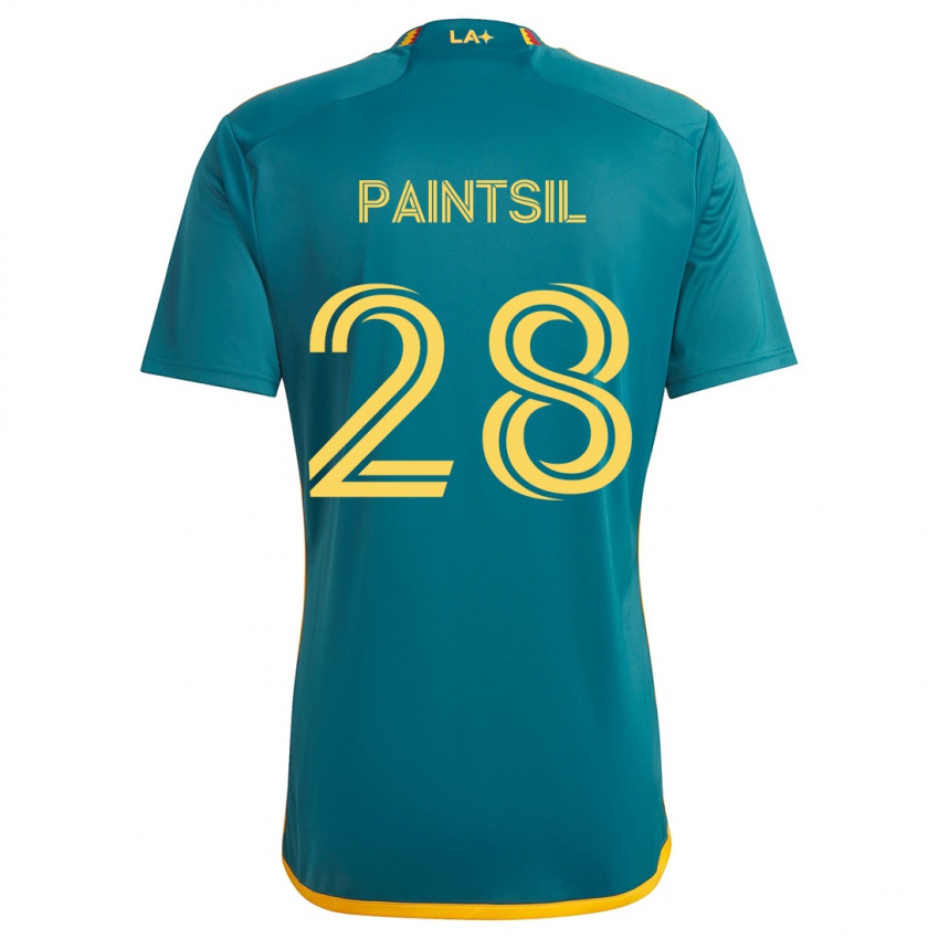 Børn Joseph Paintsil #28 Grøn Gul Udebane Spillertrøjer 2024/25 Trøje T-Shirt