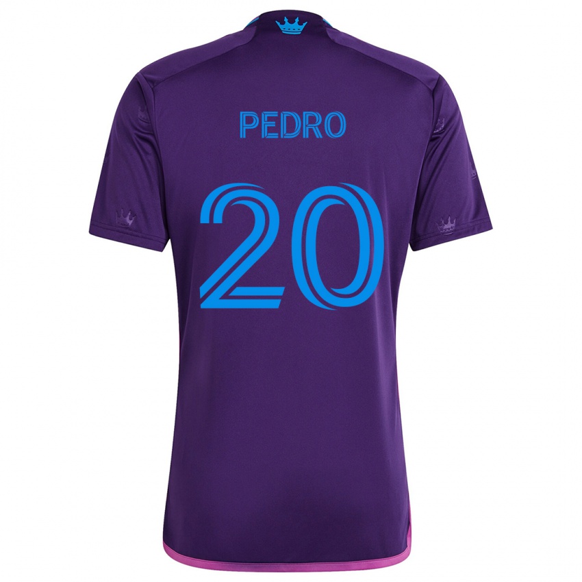 Børn João Pedro #20 Lilla Blå Udebane Spillertrøjer 2024/25 Trøje T-Shirt