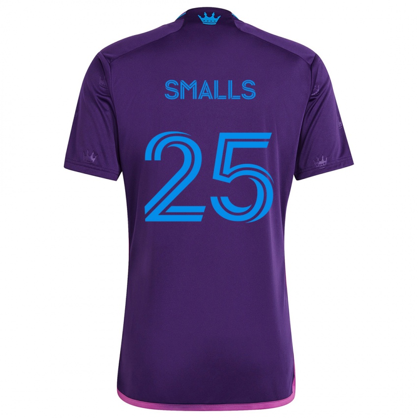 Børn Tyger Smalls #25 Lilla Blå Udebane Spillertrøjer 2024/25 Trøje T-Shirt