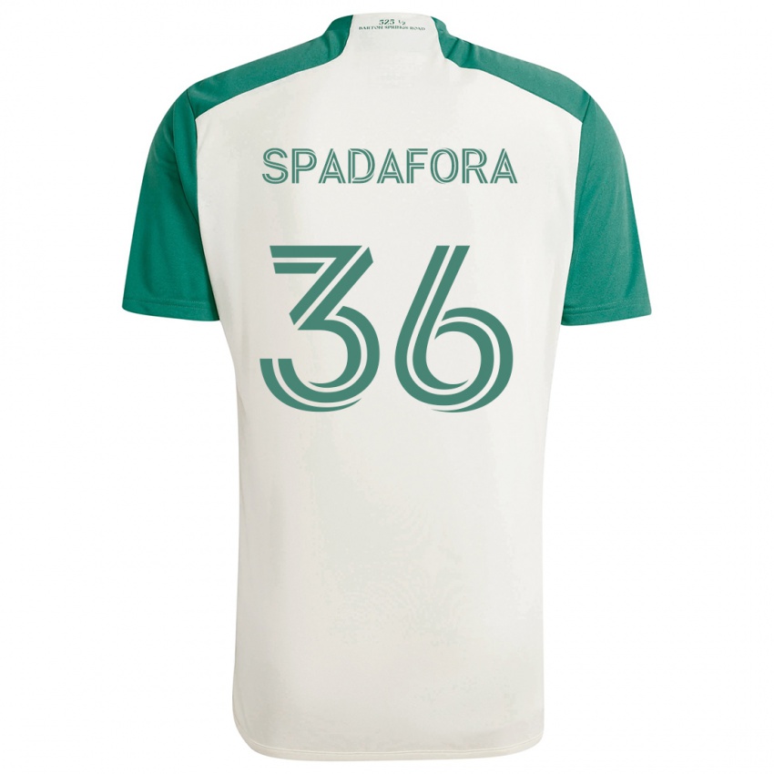 Børn Luke Spadafora #36 Solbrune Farver Grøn Udebane Spillertrøjer 2024/25 Trøje T-Shirt